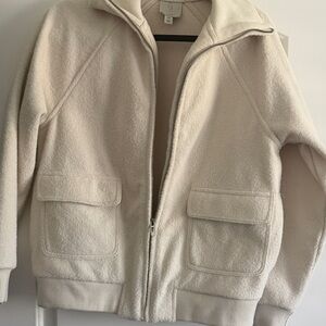 Joie Cream Bomber Jacket